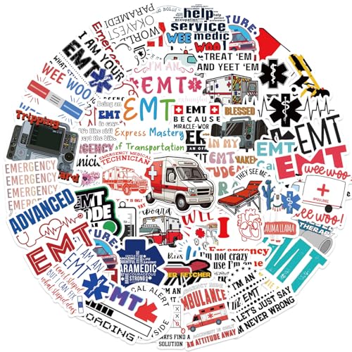 Doctor Sticker Set Stickers voor tieners Volwassenen 50 stuks Medische apparatuur Waterdichte Vinyl Stickers Automotor Fiets Skateboard Snowboard Bagage Laptop Kofferhelm 3