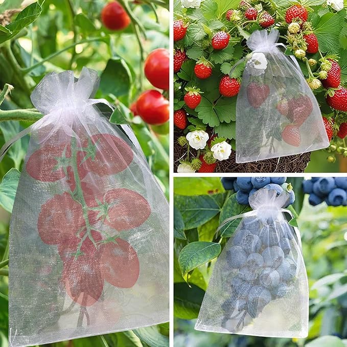 50 stuks Organza Tassen voor bruiloft geschenktassen 15 x 20 cm 3