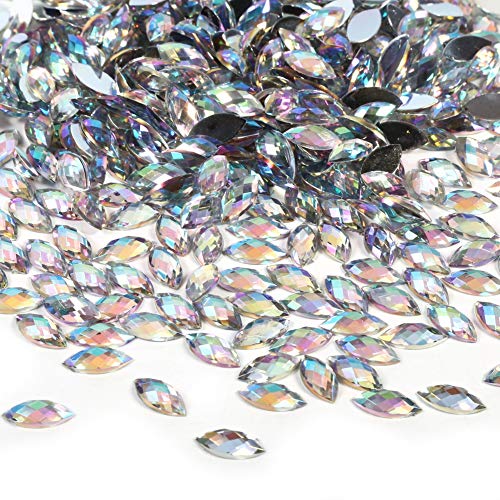 500st AB Rhinestones Acryl Rhinestones voor het naaien van paardenoog voor accessoires Kleding 3
