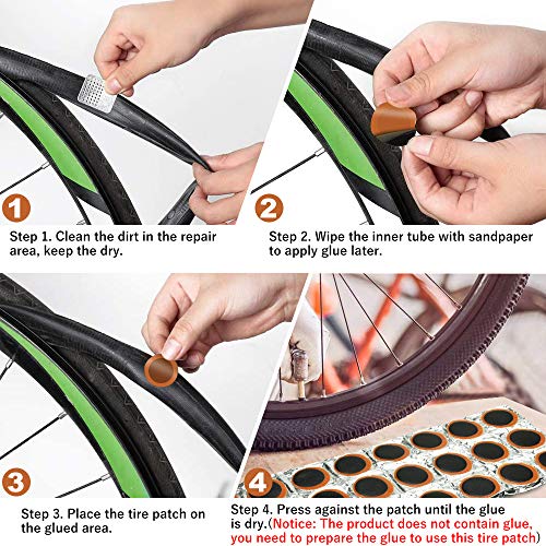 48 stuks Fiets Banden Reparatie Kit, 25 mm, Fietsband, Reparatie Kit, Rubber Patches, Rond, Tiptop, Fietsbanden, Reparatie Kit voor Banden, Fietsband 4