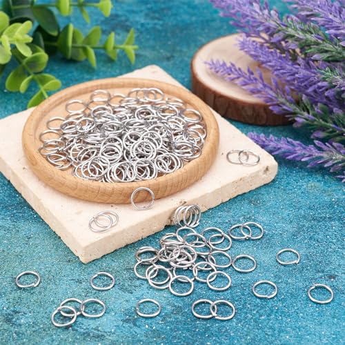 1000 st 10mm Open Jump Rings Kleine ronde 1mm dikke gezamenlijke ringen voor sieraden maken 5