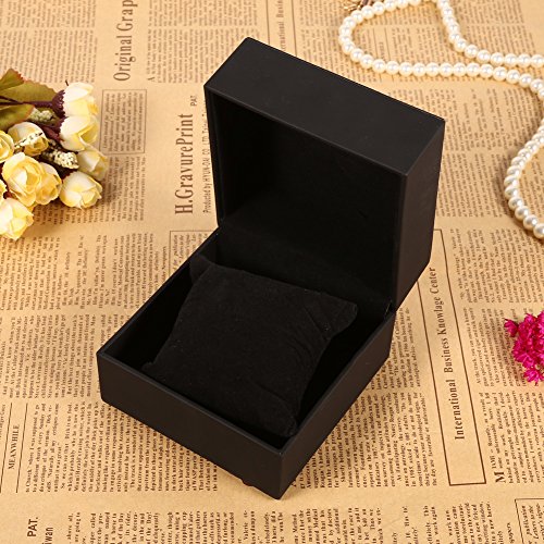 PU lederen horloge display geval armband armband sieraden opslag doos, zachte schuim Kussen Modieus ontwerp voor het vasthouden van horloges, armbanden en armbanden 5