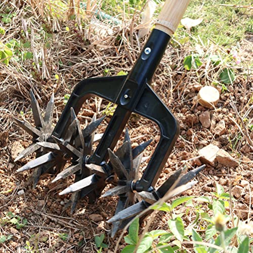 Rotary Cultivator Tool, Handmatig Bodem Turning Tool,Tarden Handheld Tiller Cultivator Cordless Tiller,Tarden Rotary Tiller voor het opnieuw zaaien gras of bodem mengen 4