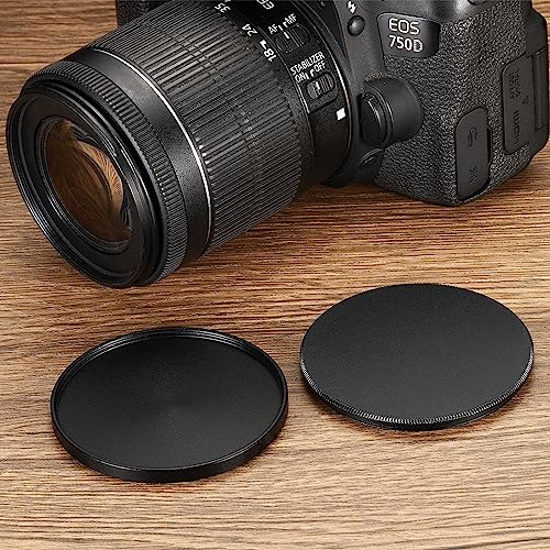 58mm Lens Cap, Camera Lens Cap Cover Universele metalen lens Filter voor Piles Cap Beschermhoes voor 58mm Camera Circular Polarising Fader ND Filter, Zwart 5
