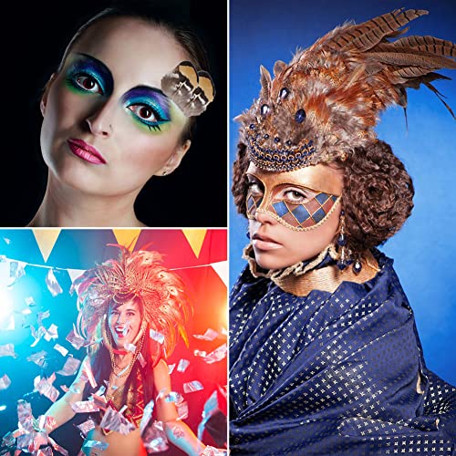 Pack of 100 Craft Feathers, Dark Green Faucet Feathers, 14-20 cm, DIY Craft Feathers for Craft Projecten, Dream Catcher, DIY Oorbellen, Carnaval Kostuums, Partij, Hoeden, Maskers, Juwelen, Paaseieren Decoratie, Pheasan Feathers 4