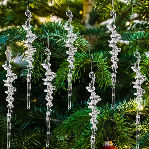 Kerstboom sieraden hanger acryl deco kerstboom hanger (transparant-groot)