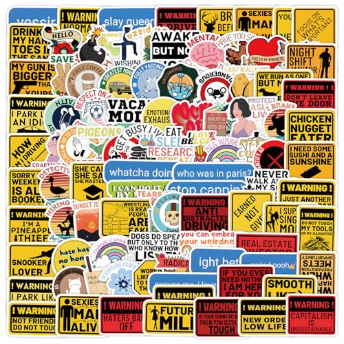 100 stuks Motivatie Sticker Set voor tieners Volwassenen Inspirational Waterproof Vinyl Stickers Auto Motorfiets Fiets Skateboard Snowboard Bagage Laptop Koffer Helm Motorfiets