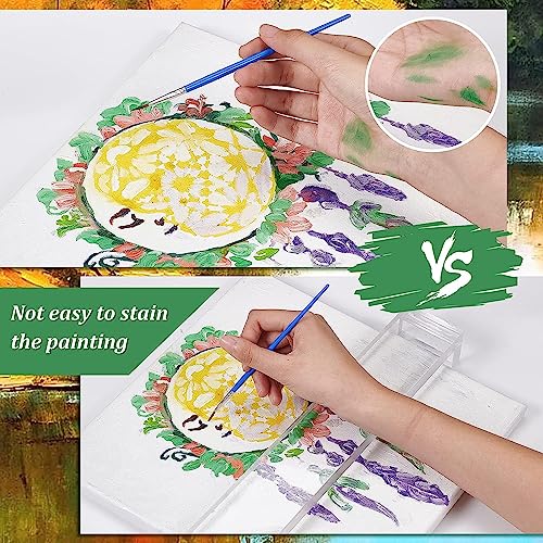 Heldere Acryl Artist Leaning Bridge, 44 cm Lengte, Transparante, Scheerbrug voor Stable Hand Schilderen, Tekenen en Schetsen, voor Frames Minder dan 40 cm 4