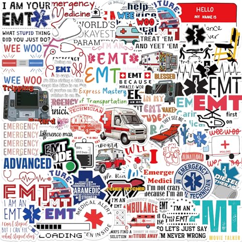 Doctor Sticker Set Stickers voor tieners Volwassenen 50 stuks Medische apparatuur Waterdichte Vinyl Stickers Automotor Fiets Skateboard Snowboard Bagage Laptop Kofferhelm