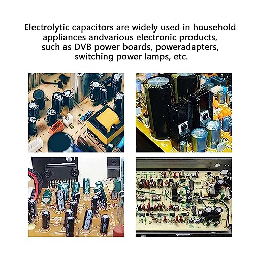 460 Piece Electrolytic Capacitor Set 6.3V - 50V Green Inline Aluminium Electrolytic Capacitor Assortiment Set 3