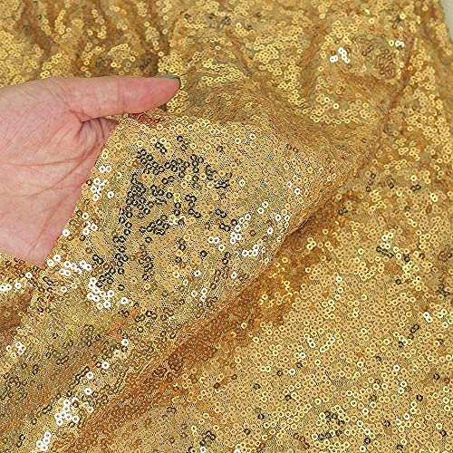 Gouden pailletten achtergrond gordijn 1,25m x 1,8m, Luxe pailletten gordijnen grote grootte Shimmer pailletten gordijn achtergrond achtergrond achtergrond voor bruiloft kerst ceremonie partij 3