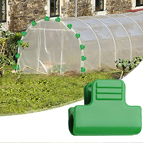 8mm Greenhouse Clamps Plant Clips, Film Row Cover Netting Tunnel Hoop Clip, Garden Hoops Clips, Pack van 30 5