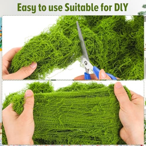 100g kunstmatige mos voor ambachten, nep groene decoratie, bewaarde mos voor DIY projecten, feeëntuinen, bruiloft tafel stukken, Home Decor, partij regelingen 3
