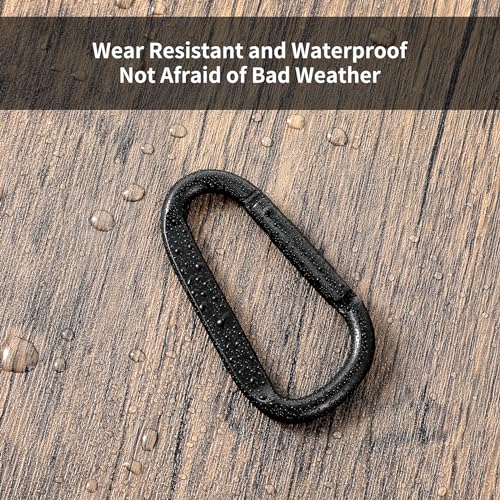 6,5 cm Aluminium Karabiner Clips, 4 stuks D Ring Vorm, Small Caribener Hook Buckle, Spring Snap, Key Clips voor rugzak, Key Clip 5