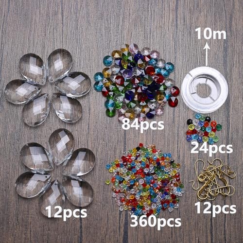 Kristallen zonnevanger roept licht reflecties decoratieve hangers DIY ambachten (D) 3