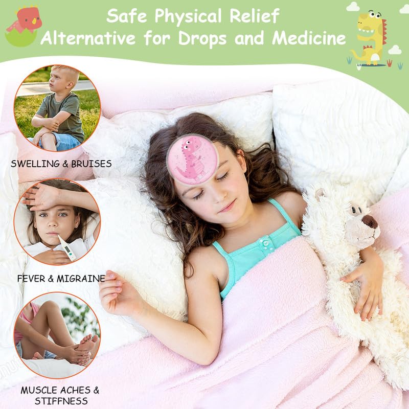 Verpakking van 3 koelkussens voor kinderen met niet-giftige gel voor letsel, koeling, koude en warme kompressen, koeler batterij, herbruikbaar, voor kinderen en volwassenen, 12 cm 3