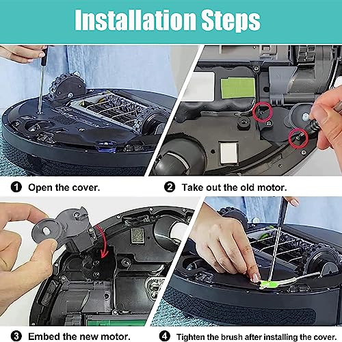Side Brush Module Motor voor iRobot Roomba 500 600 700 800 900 I3 E5 E6 I3 I4 I5 I6 I7 I8 J7 Series Robot Stofzuiger Onderdelen (Motormodule + Zijborstel) 3