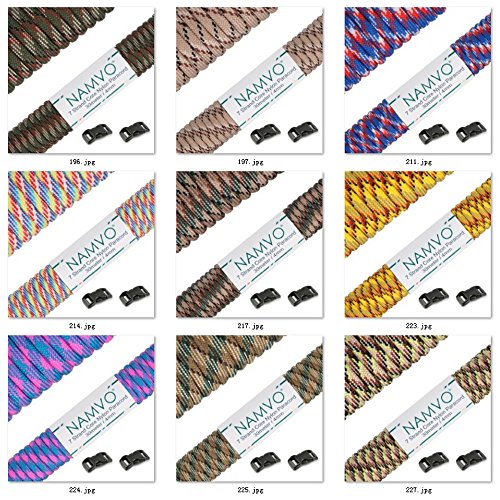 550 Paracord Mil Spec Type III 7 strand parachute koord Totale lengte 100ft/30 Meters spots/Stripes/Camouflage 5