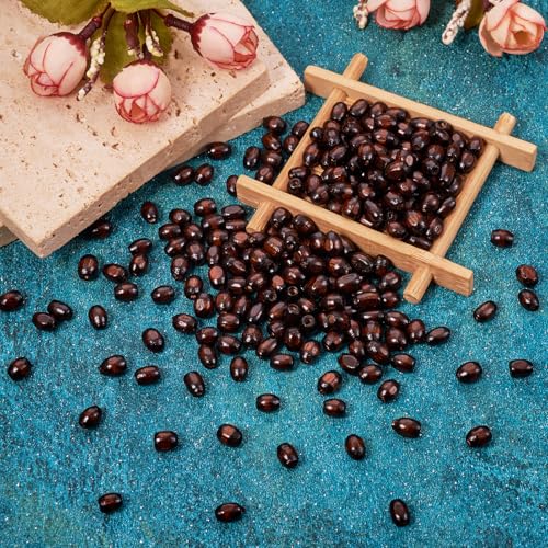 800st Natural Wood Barrel Kralen voor DIY Macrame Rozenkrans sieraden bruin houten centrum geborsteld Spacer losse kralen voor armbanden 5