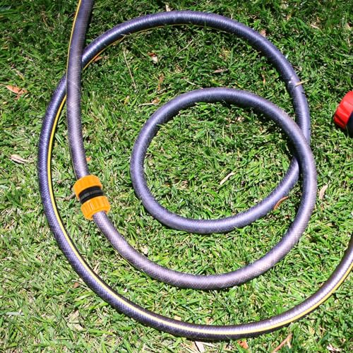 1/2" slang Reparatie Connector Extender, 3 stuks Plastic tuinslang Reparatie Waterslang Connectoren Leakproof Design, Marigold 5