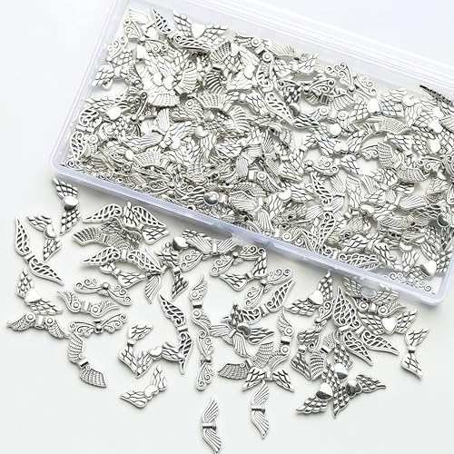 Ongeveer 200 st Tibetaanse Vleugels Spacer Kralen Antiek Zilver voor DIY Sieraden 3