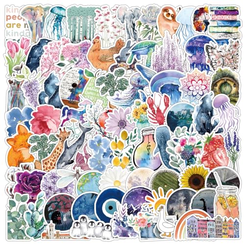 Zeedieren Sticker Set voor tieners Volwassenen 100 stuks Waterdichte Vinyl Stickers voor Auto, Motorfiets, Fiets, Skateboard, Snowboard, Bagage, Laptop, Koffer, Helm, Motorfiets, Computer 4