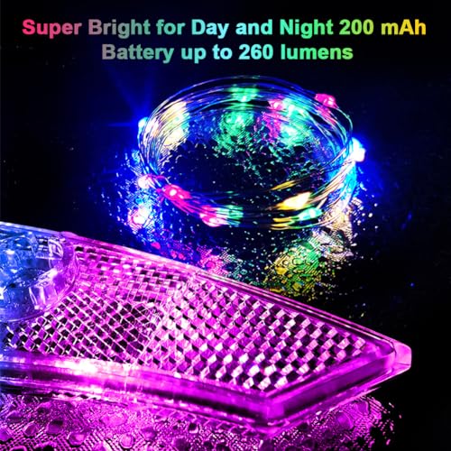 Verpakking van 4 Fietswielverlichting, Fiets LED-wielverlichting met 3 knipperende modus, Waterdicht LED-licht, Waterdicht Neon-licht, Wiel-spaken, Fiets, Wielverlichting