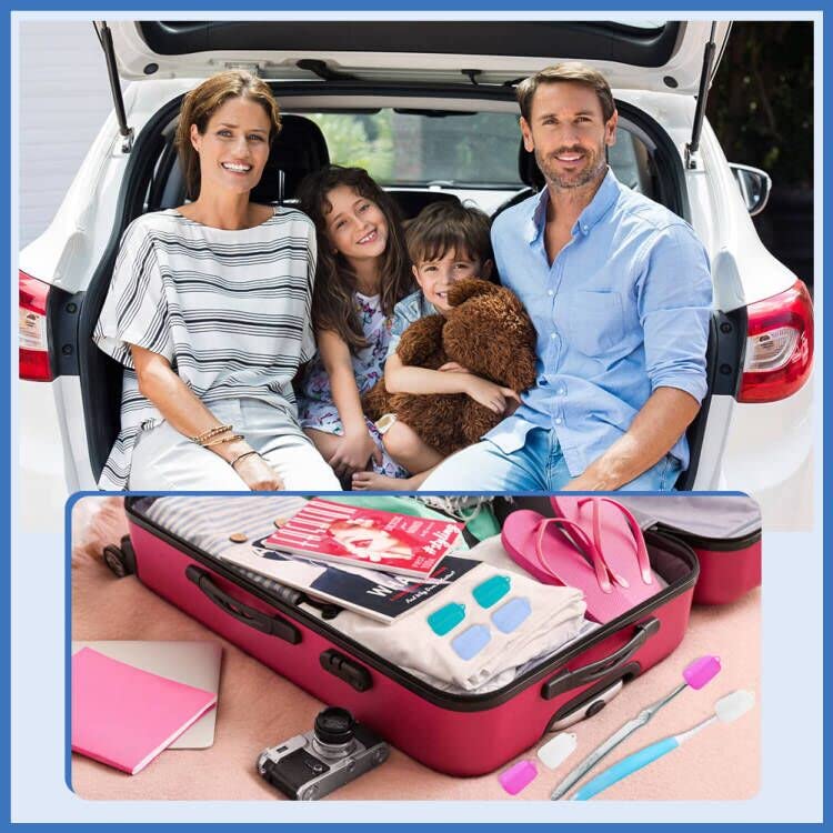 Tandenborstel Hoofdhoes, 8PCS Kleurrijke voedselkwaliteit Siliconen draagbare tandenborstel hoofdhouder Reistandenborstel houder in 4 Kleur voor thuis reizen Camping