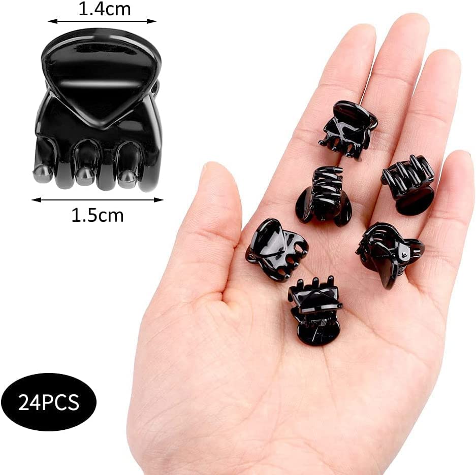 Kleine Klauw Clip voor Hair100PCS Zwarte kunststof Mini Clips Kleine claws Hair Clip Clamp Kleding Haar Accessoires