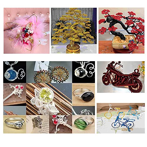 20m ambachtelijke draad 0.8mm, aluminium ambachtelijke draad, bloemdraad, aluminiumdraad, decoratiedraad, bindende draad voor bloemstukken, DIY handwerk, decoratie, sieraden, kransen, sieraden draad voor ambachten, bruin 3