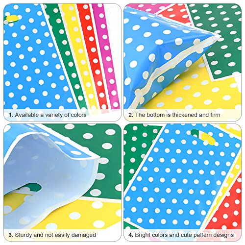 Kleurrijke Pentagram Party Bags, 30PCS Plastic kleine Cadeautassen, 5 kleuren, Meisjes Jongens Kinderen verjaardag Cadeautassen, Kleurrijke Cadeau Goodies Tassen, Perfect voor kinderen 3