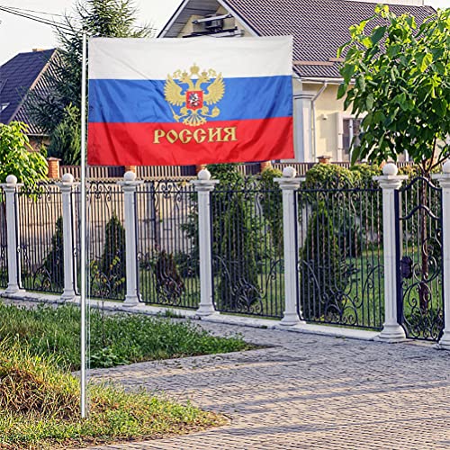 Nationale vlag van Rusland, Polyester vlag Banner voor binnen en buiten gebruik, 90 x 150 cm, blauw en rood 4
