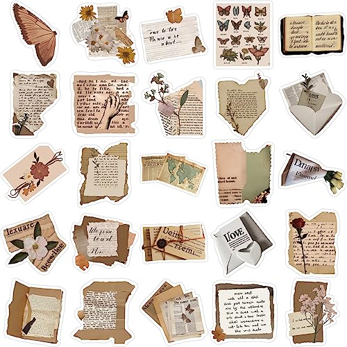 50 stuks Vintage Sticker Set esthetische retro waterdicht Vinyl Laptop Skateboard Koffer Helm Autofiets mobiele telefoon Motorrijwiel Bike Scrapbook 4