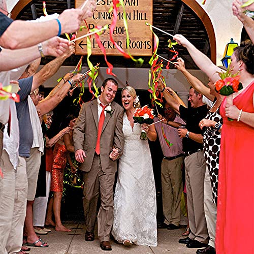 50 x bruiloft Sticks met Bells, Lace Air Snakes, Silk Fairy Stick, Lace Ribbon, bruiloft muren, Fairy Stick, Wensstafs voor bruiloft, Party, Baby Douche, Verjaardag, Vakantie, Kerstmis, Lilac 3