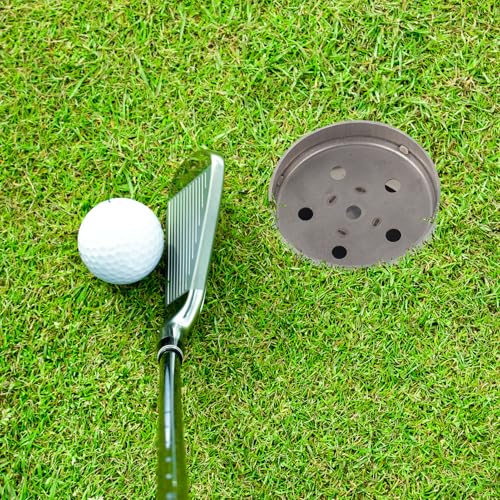 Golf Hole Cup Golf Hole Sleeve Roestvrij staal Golf Trainingshulpmiddelen voor de praktijk met Chippen in de achtertuin 5