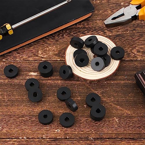 50 Stukken dikke rubberen ringen, 2cm OD 1,5cm ID 0,5cm Dikte Spacers, Vibratie Damping Pads, Platte Isolatie Ringen, Grommets, Spacers 5