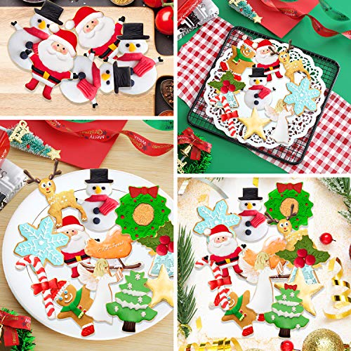 Verpakking van 12 kerstsnijders voor Cookie Protruding Fondant 4