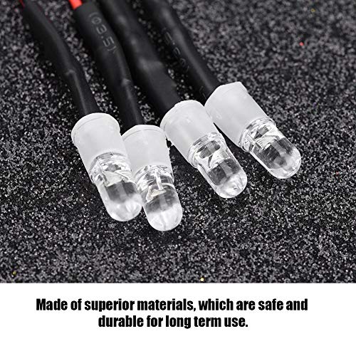 RC LED Light auto,4Pc ̈1ck Scheinwerfer RC Zubeh?r LED Lighter f ̈1r Modell Drift Auto Fahrzeug(2#wei?es licht) 5