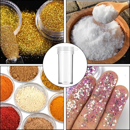 Verpakking van 10 Mini Salt Shakers 5g Mini Salt Shakers voor on the Go Food Grade PS Salt Shaker Small Salt Shaker met Lid Mini Spice Shaker Small Salt Shaker Small Salt Shaker voor Familie, Camping, Reizen 5