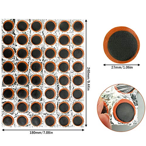 48 stuks Fiets Banden Reparatie Kit, 25 mm, Fietsband, Reparatie Kit, Rubber Patches, Rond, Tiptop, Fietsbanden, Reparatie Kit voor Banden, Fietsband