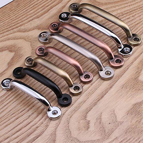 Aluminium Legering Lade Handvat Arc Vorm zwart 78 mm voor kabinet