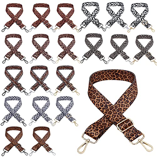 Luipaard Printband voor schoudertassen, portemonneeband brede schouderband verstelbare vervanging, multi-Pattern Crossbody Canvas tas handtas riemen voor Unisex handtas (Type 12) 4