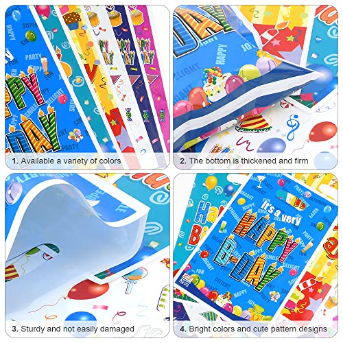 30 stuks kinderverjaardagstassen, plastic kleine cadeauzakjes, 6 kleuren, meisjes jongens verjaardag kleurrijke cadeauzakjes, kleurrijke geschenkzakjes, perfect voor