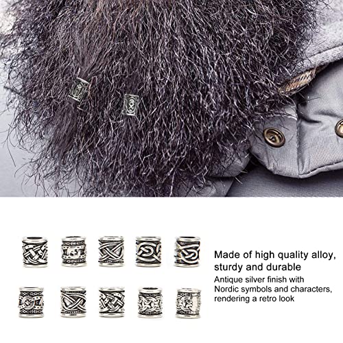 baard kralen voor mannen baard styling gereedschap 10 st Viking baard kralen Legering antieke Noorse dreadlock kralen voor baard haar DIY armband ketting
