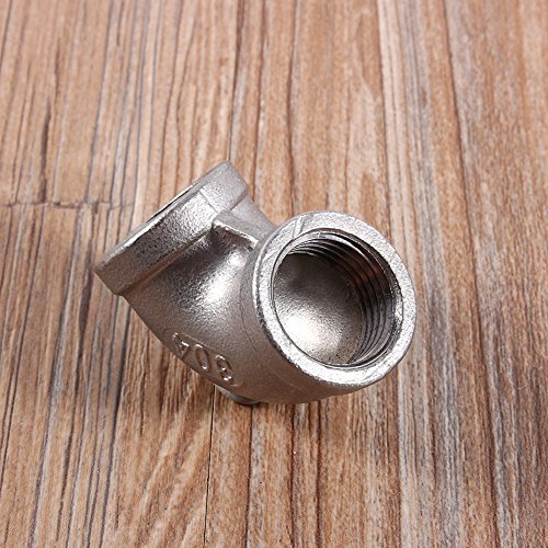 1/2" elleboogbuis connector 90 graden gebogen roestvrij stalen binnendraad DN15 90 graden gebogen roestvrijstalen draadbuis connector