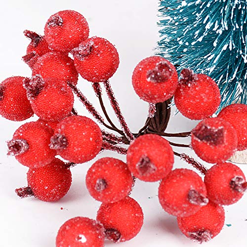 SERWOO 200 stuks Fruit Fruit Kerst Kunstbessen 3