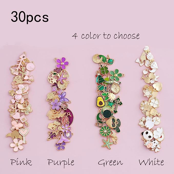 Enamel Charms Hanger Charms Hanger Jewelry, DIY Crafts Charms hanger ketting armband maken accessoires