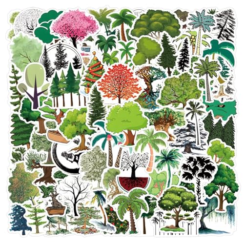 100st Boom Plant Stickers voor jongeren Volwassenen Boom Vinyl Sticker Set Auto Motorfiets Fiets Skateboard Snowboard Bagage Laptop Koffer Helm Motorfiets Computer 4