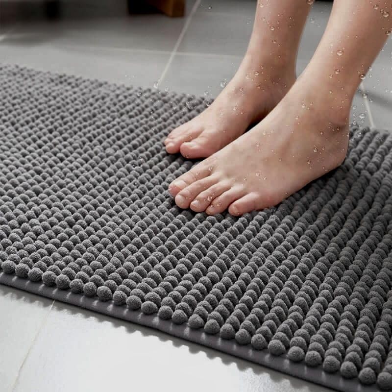 Non Slip Bad Mat Chenille Bad Mat 50 x 80 cm Zachte en comfortabele badmat Super Absorberende Fluffy Bad Mat voor Badkamer Machine Wasbaar 4