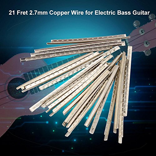 21Pcs Guitar Fret Wire, 2.7mm Electric Bass Guitar Fretwire Vervanging Accessoires 3